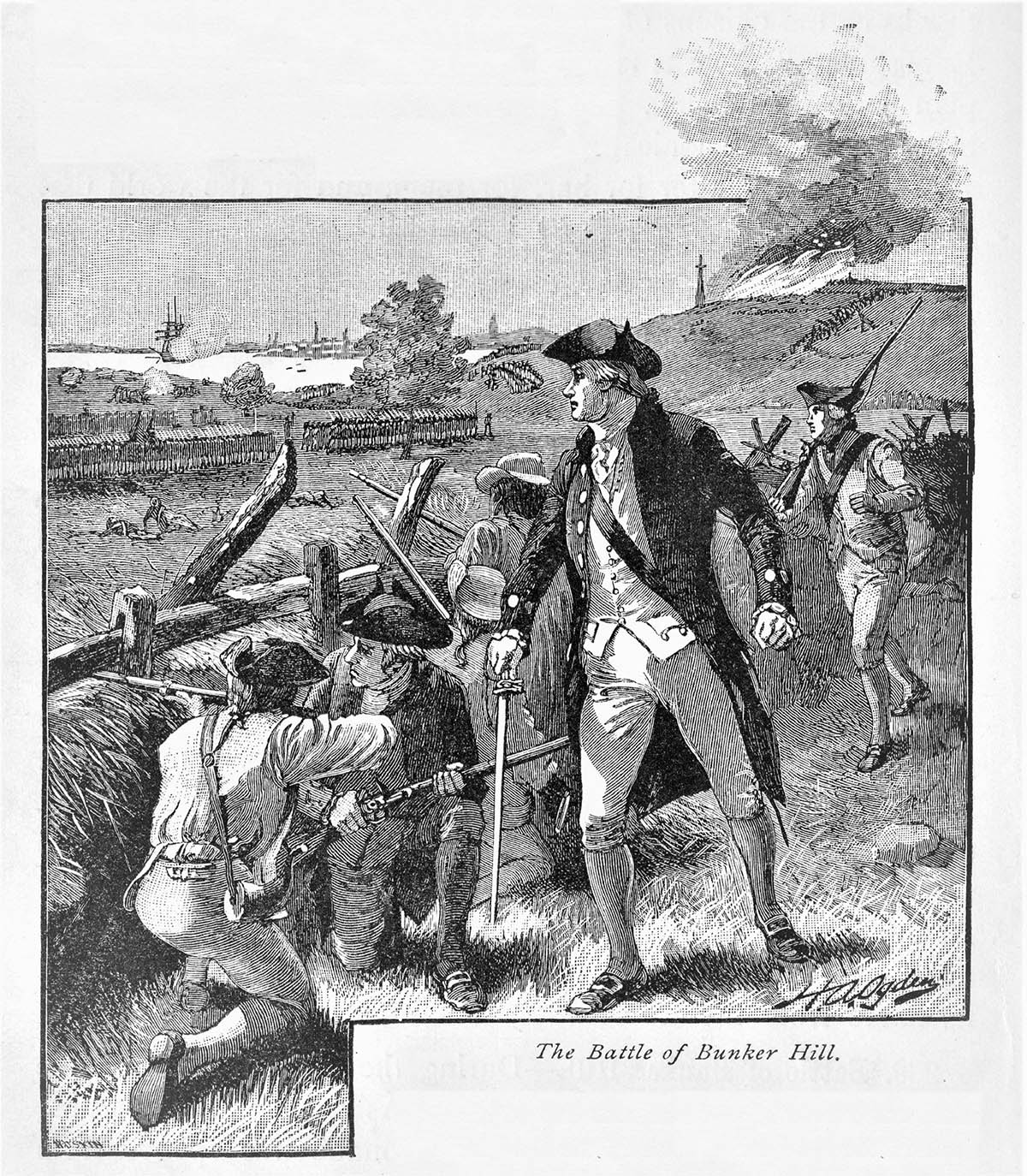 Bunker Hill Battle, Boston, Massachusetts, American Revolution, 1775